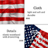 American Flag Board Shorts Drawstring Elastic Waist Quick Dry Beach Shorts
