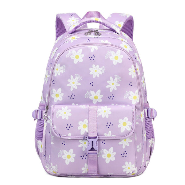 Daisy Pattern Backpack Large Capacity Backpack For Girls