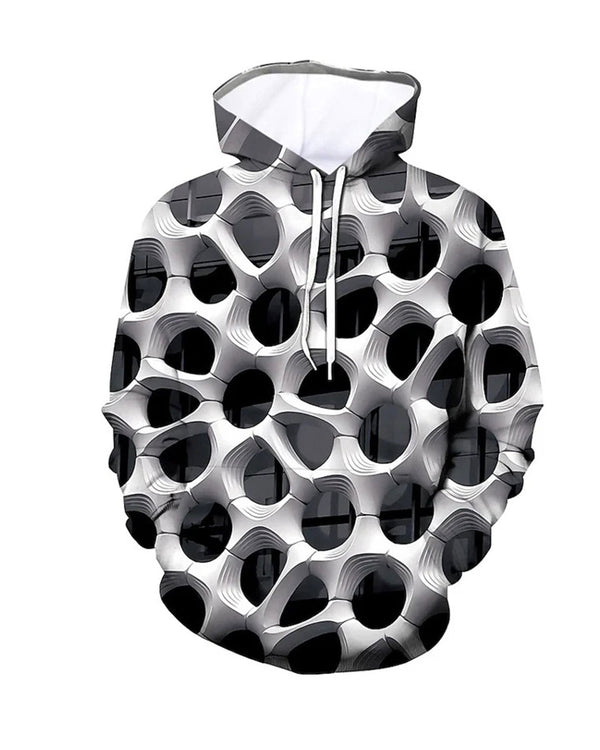 Mens Novelty Abstract Hoodie 