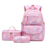 Girls Backpack With Lunch Pack Pencil Case 3 in 1 BookBag Set