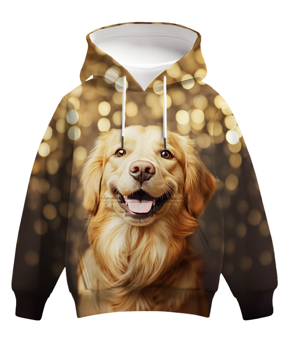 golden retriever hoodie for kids
