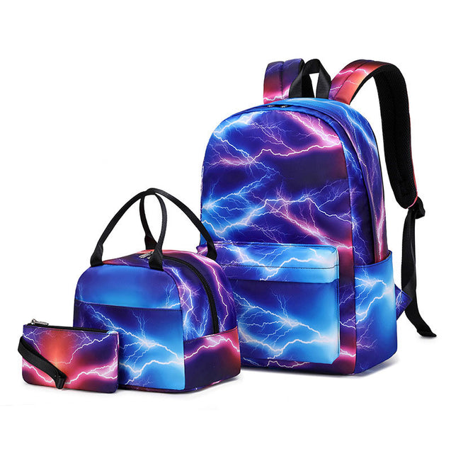 High Quality Boys Backpack Set For Middle School Students with Lunch Bag