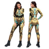 Women's Jumpsuit Fitness Bodysuit Cosplay Suit Halloween Costume