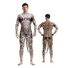 Men's Leopard Print Costume Cosplay Suit Zentai Bodysuit