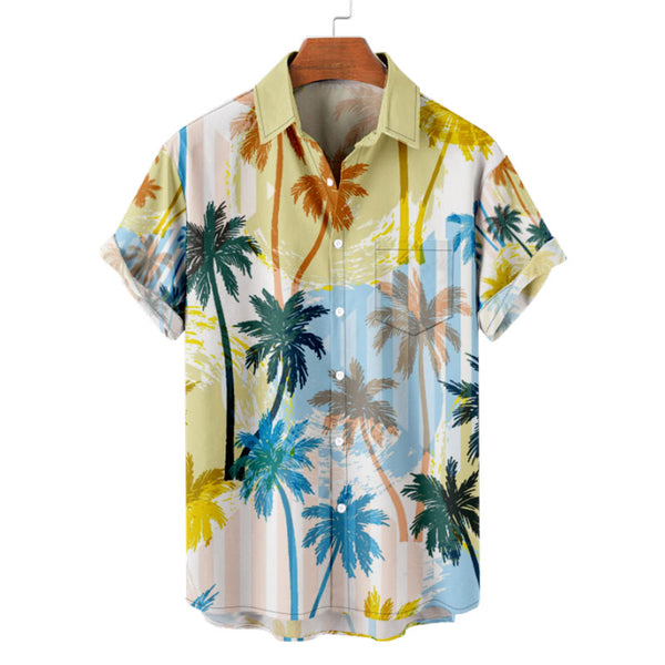 Cool Hawaiian Shirt with Colorful Palm Tree Design