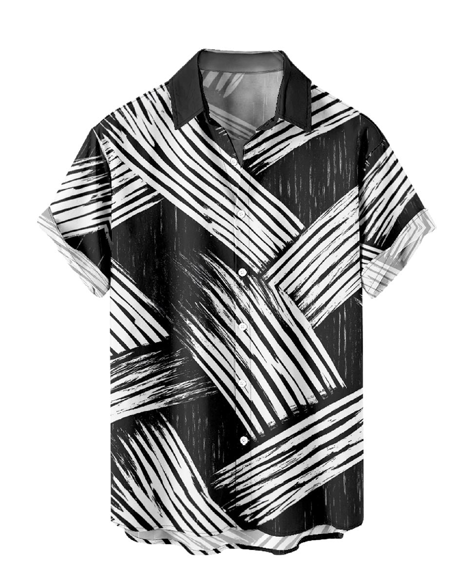 Black and White Striped Shirt