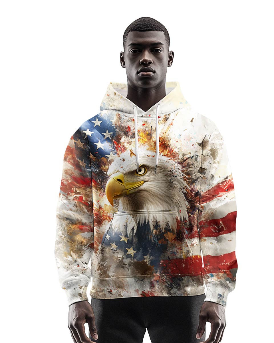 Men's Eagle & Stars and Stripes Hoodie