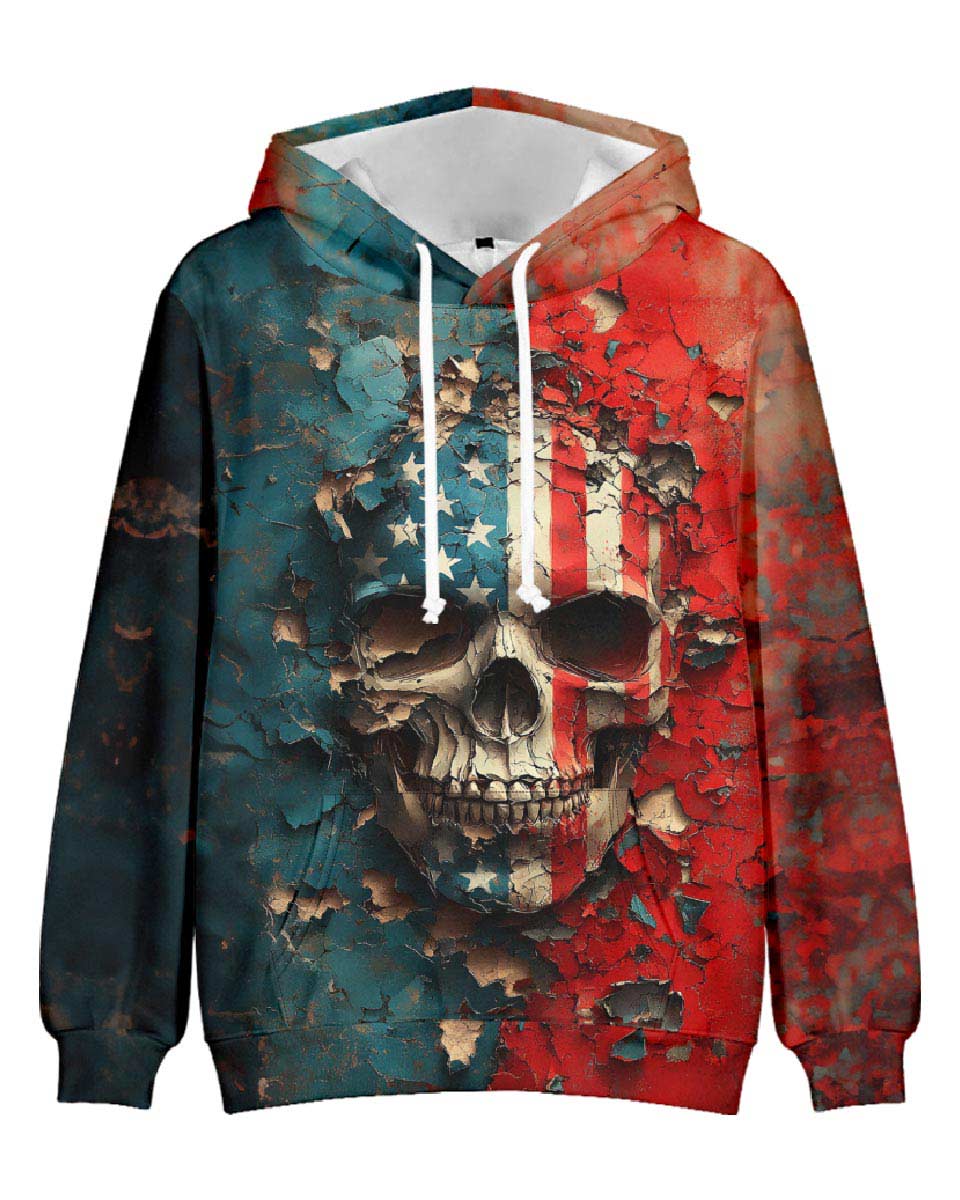 patriotic skull hoodie
