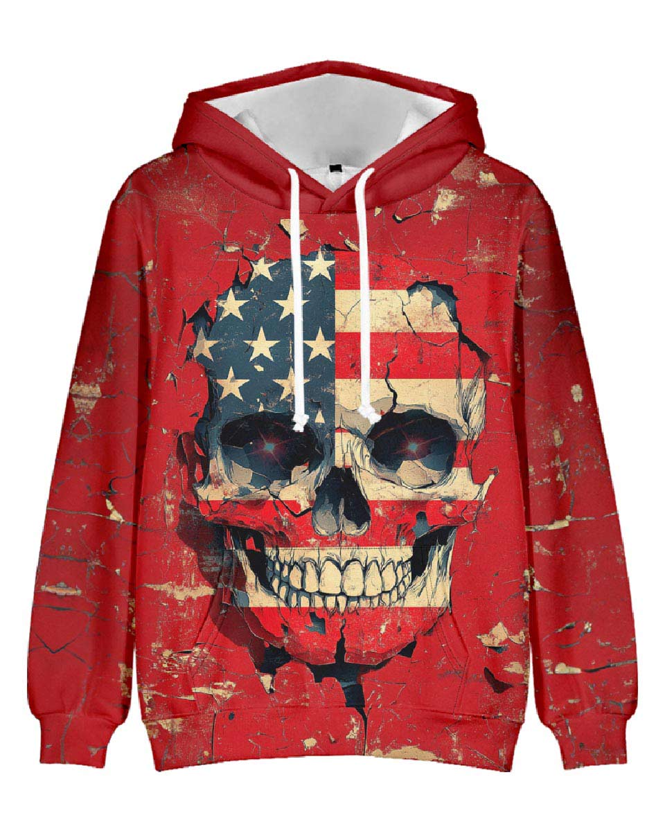 patriotic skull hoodie