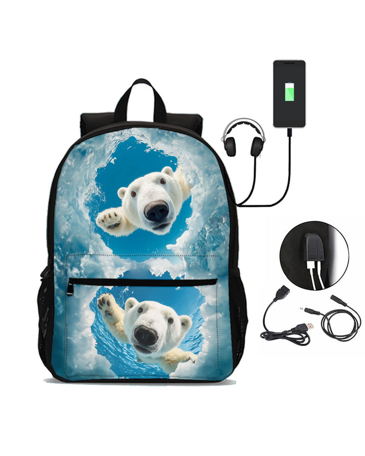 Polar Bear school backpack