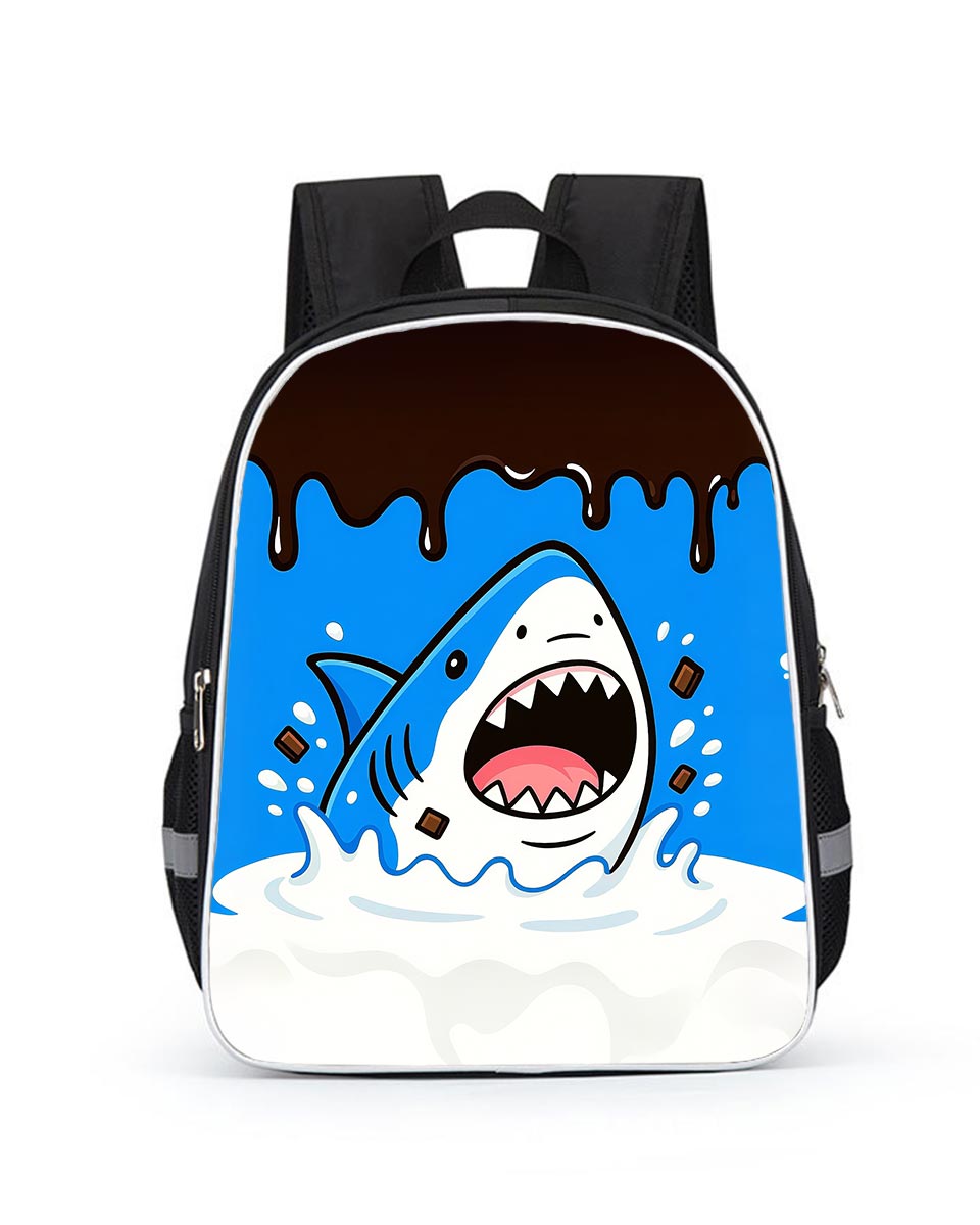 Cool shark school backpack for boys – 14 inch kids bookbag
