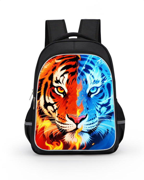 Ice and Fire Tiger school backpack for boys