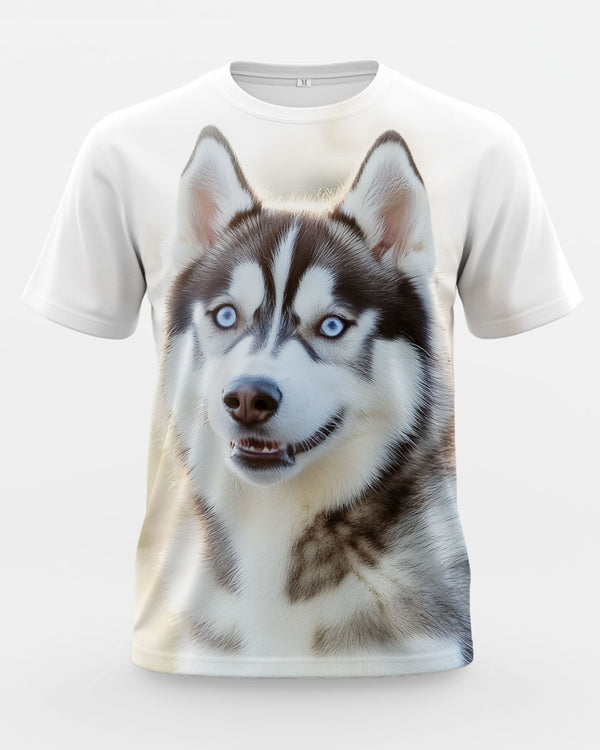 Unisex Husky Print T-Shirts for Men Women