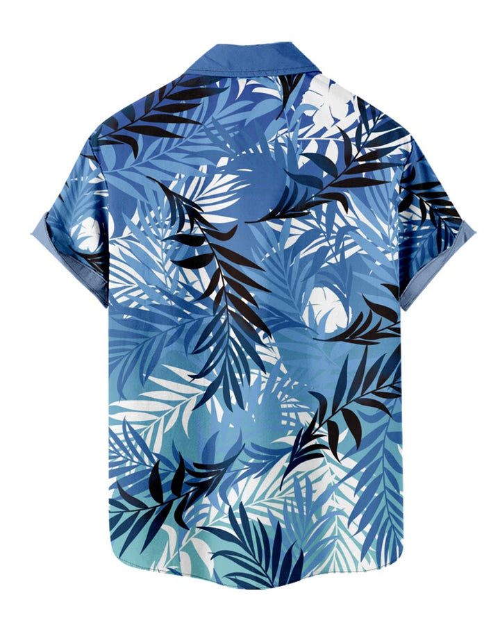  Blue Hawaiian Shirt  Back