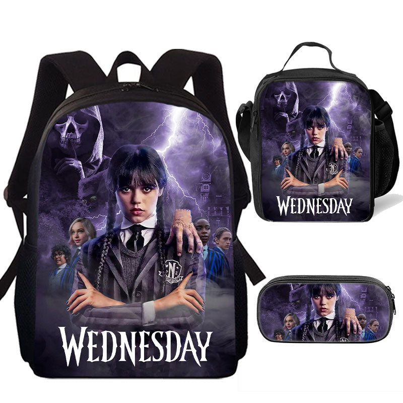 Wednesday Addams Backpack Students Schoolbag Boys Wednesday Addams ...