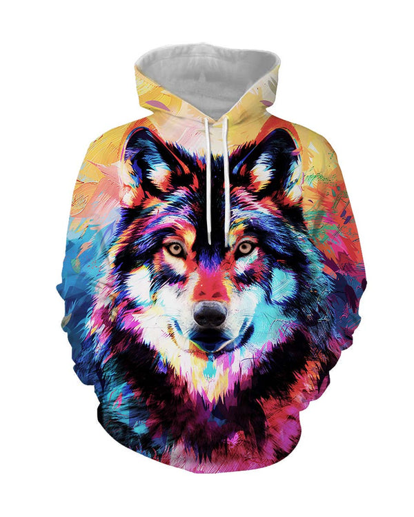 unisex wolf hoodie