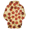 Fashion Pizza Pattern Oversize Loose Hoodie