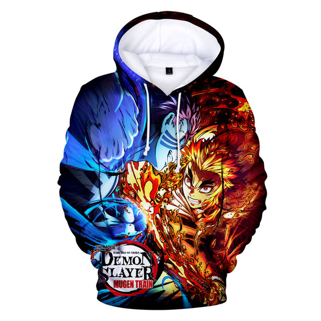 Demon Slayer Mugen Train 3D Print Hoodie Sweatshirts