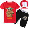 Baby YODA Short Sleeve T-shirt with Pants Outfits Set for boys girls 3-14Y