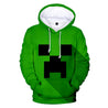 Unisex 3D Minecraft Hoodie Kids Adult Long Sleeve Drawstring Hoodie