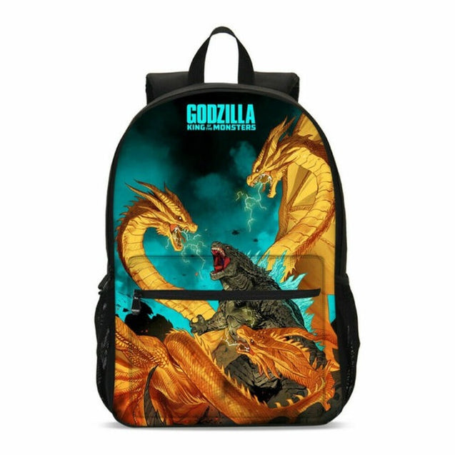 Godzilla Backpack Large School bag Backpack Insulated Lunch Bag Pen Bag