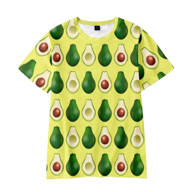 Avocado Print Short Sleeve T-shirt Youth & Adult