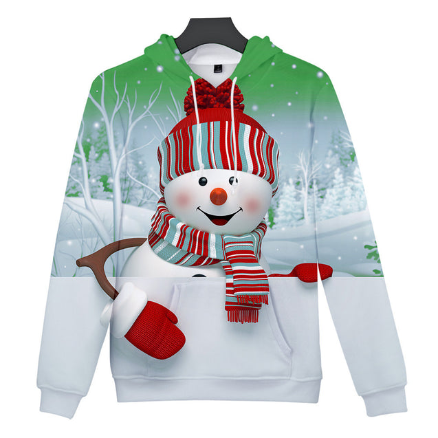 Christmas 3D Hoodies in kids and adult Hooded Sweatshirts