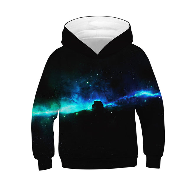 Teen Boys' Galaxy Sweatshirts Pocket Pullover Hoodies 4-16Y