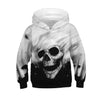 Unisex Ugly Christmas Hoodie Skull Printed Xmas Pullover Sweatshirt for kids