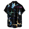 Men Geometric Abstract Print Button Up Shirt