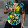 Men Tropical Palm Trees Shirt Without Tee