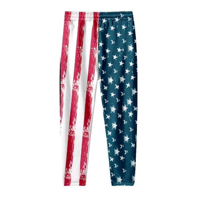 Men ‘s American Flag Pants Men’s Sport Sweatpants Baggy Pants
