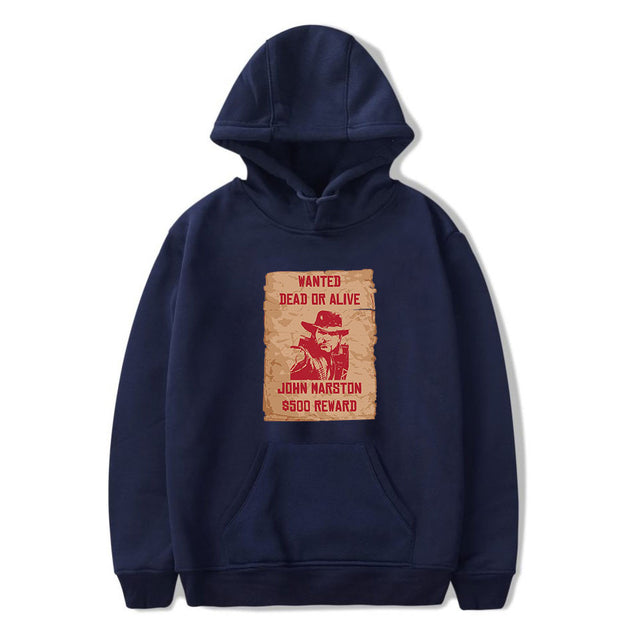 Red Dead Redemption Long Sleeve Casual Hoodie