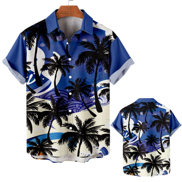 Retro Tropical Palm Trees Shirt Without Tee