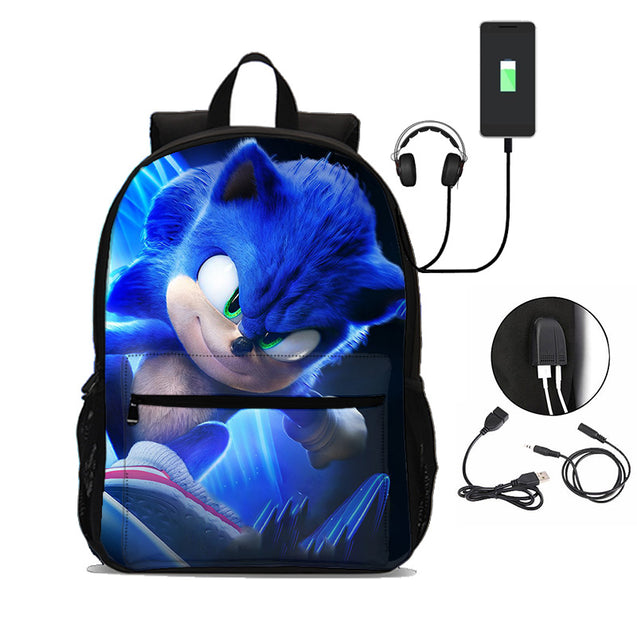 Sonic The Hedgehog Backpack Kids' Big Multiplier Backpack 18in