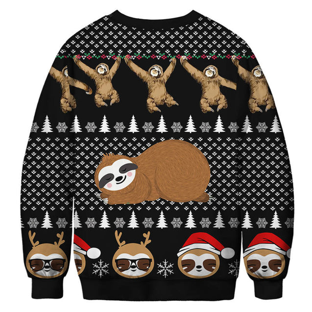Ugly Christmas Sweatshirt Funny Dog Print Pullover Sweaters