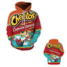 Unique Long Sleeve Cheetos Crunchy Snacks Pattern Pocket 3D Painted Hoodie