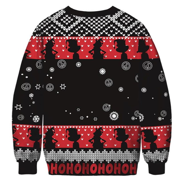 Unisex Ugly Christmas Sweatshirt Funny Couple Pullover Sweaters
