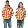 Fashion Pizza Pattern Oversize Loose Hoodie
