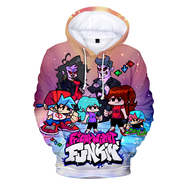 Unisex 3D Printed Friday Night Funkin Hoodie Whitty FNF Pullover Sweatshirt