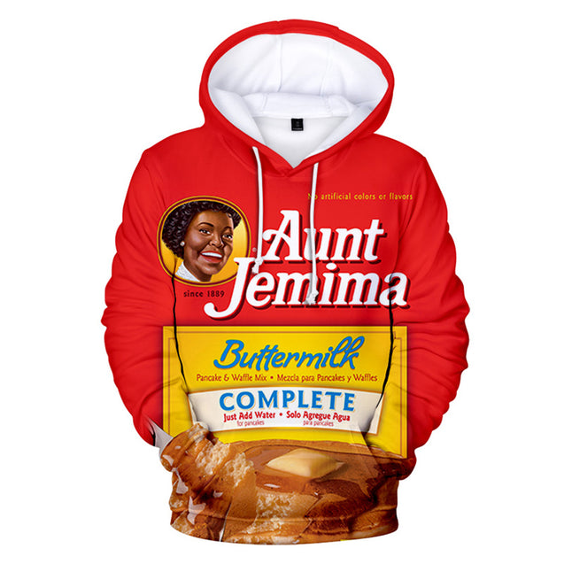 Aunt Jemima  Hoodies for Men and Women Long Sleeves Pullover Jumpers