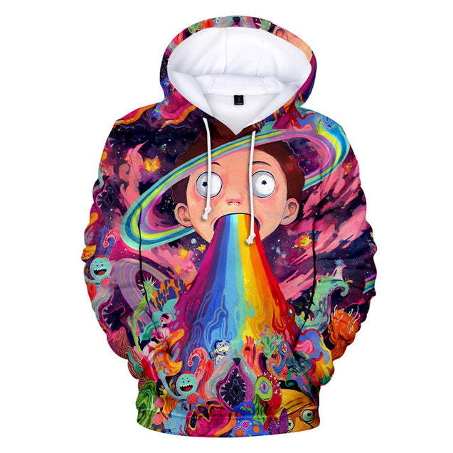 Long Sleeve rick and morty Casual Pullovers Sweatshirts