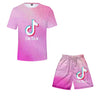 Summer Men's Board Shorts Beach Shorts Tik Tok T shirts  Beach shorts Two Piece Set