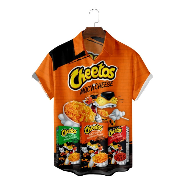 Cheetos Short Sleeve Casual Hawaiian Shirt Adult & Youth