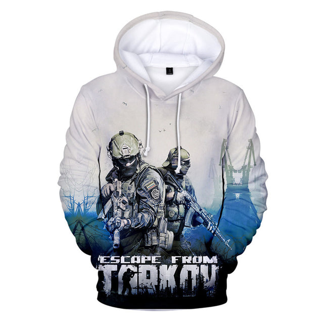 Mens Escape from Tarkov Long Sleeve Hoodie Pullover