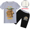Baby YODA Short Sleeve T-shirt with Pants Outfits Set for boys girls 3-14Y
