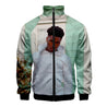 YoungBoy Hip Hop Stand-up Collar Jacket Unisex Zipper Hoodies