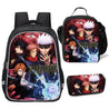 Anime School Backpack Set Lunch Bag Pencil Case