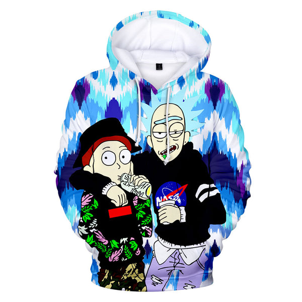 Long Sleeve rick and morty Casual Pullovers Sweatshirts