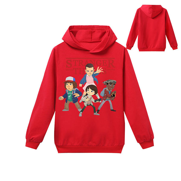 Stranger things Cotton Pullover Sweatshirt With Pants for kids 3-13Y